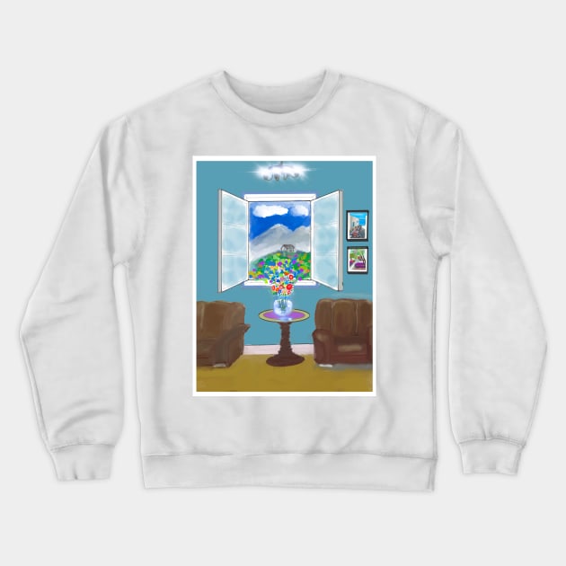 A room with a view Crewneck Sweatshirt by Haborand